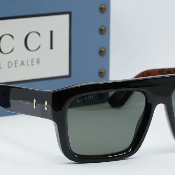 FINAL PRICE NEW GUCCI GG1461S 001 BLACK GREY SUNGLASSES - Picture 3 of 9